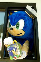 Sonic hands out Sega Happy Meals
